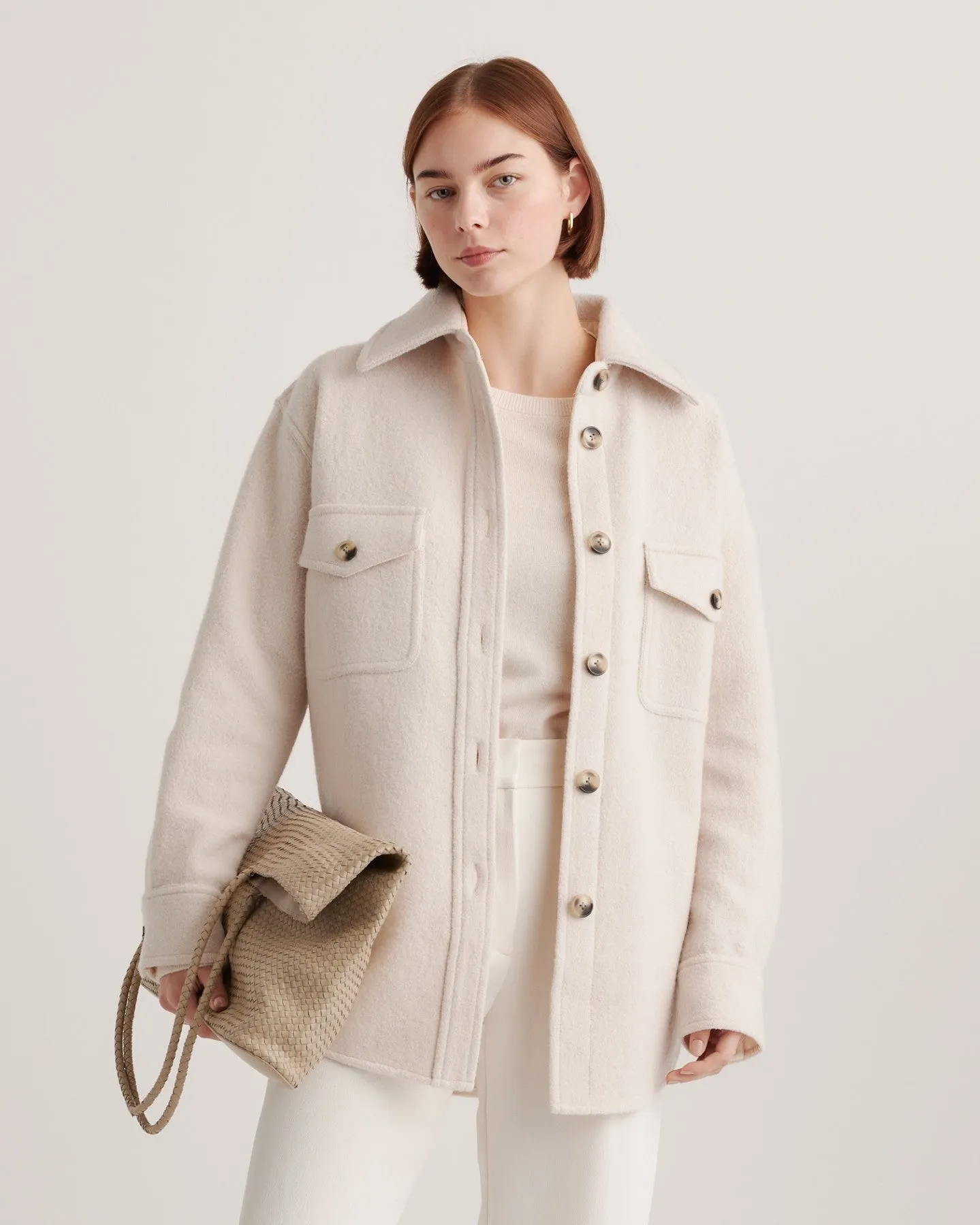 100% Merino Wool Shirt Jacket