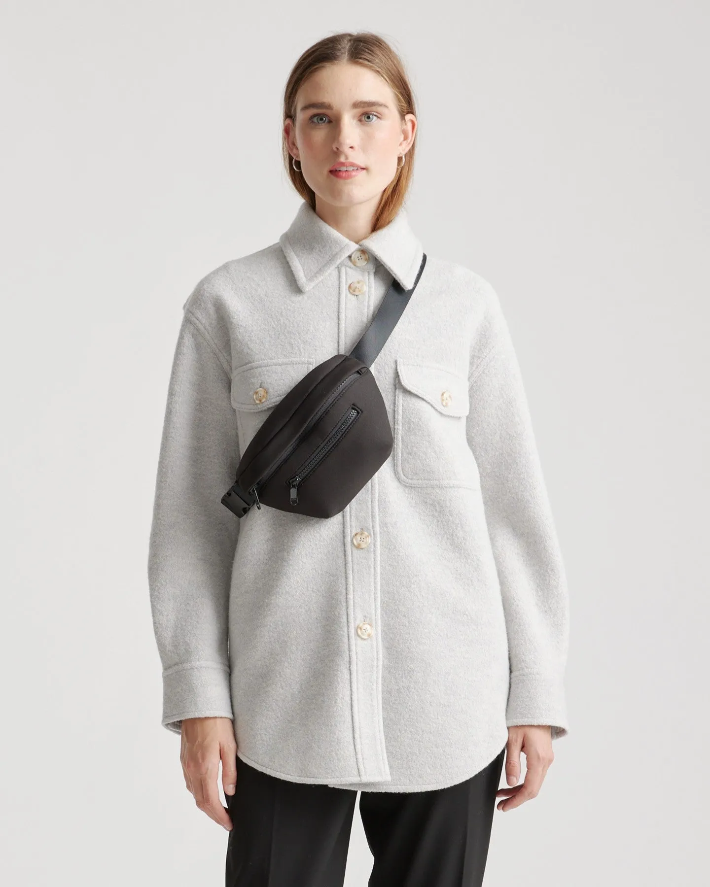 100% Merino Wool Shirt Jacket