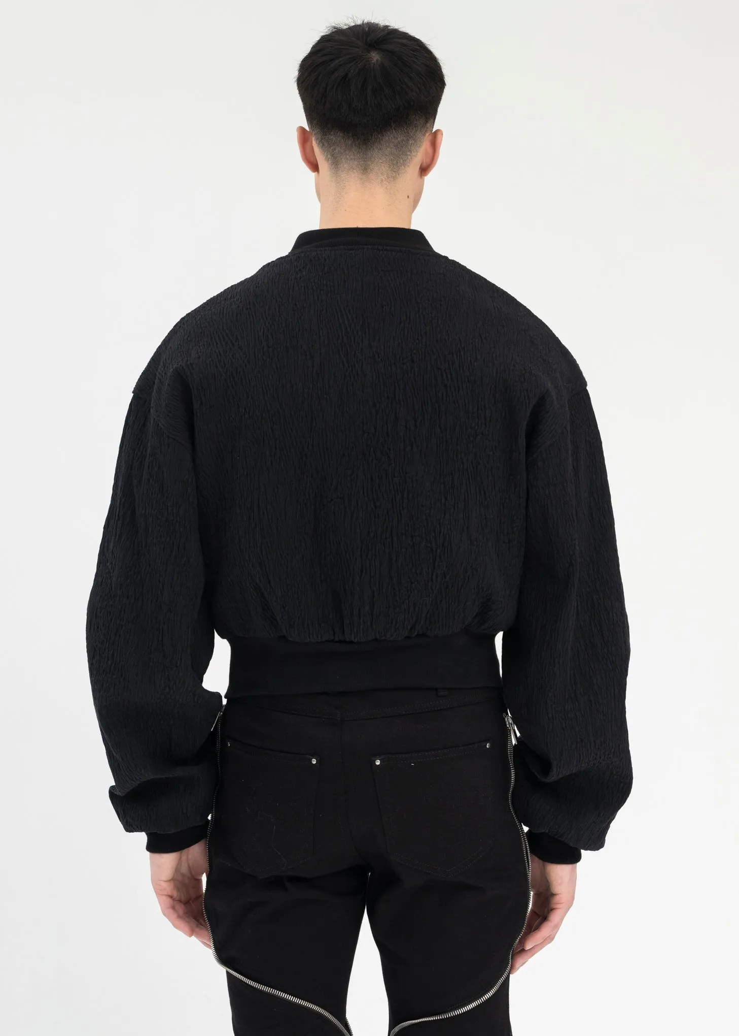 BLACK WAVES BOMBER JACKET