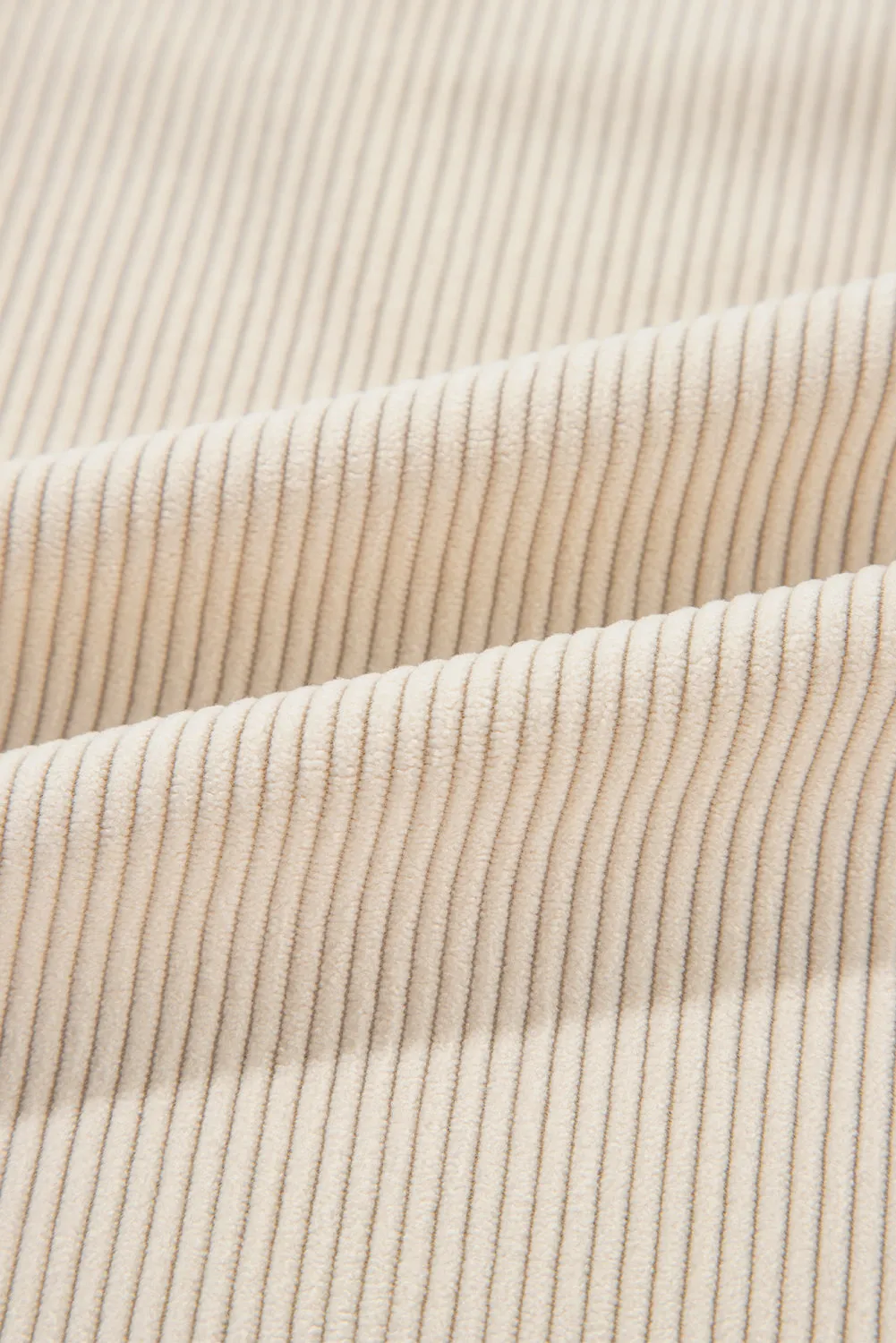 Button Front Corduroy Shacket