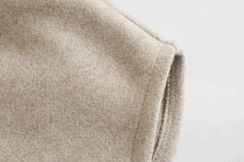 CHIC WOOL TRENCH COAT