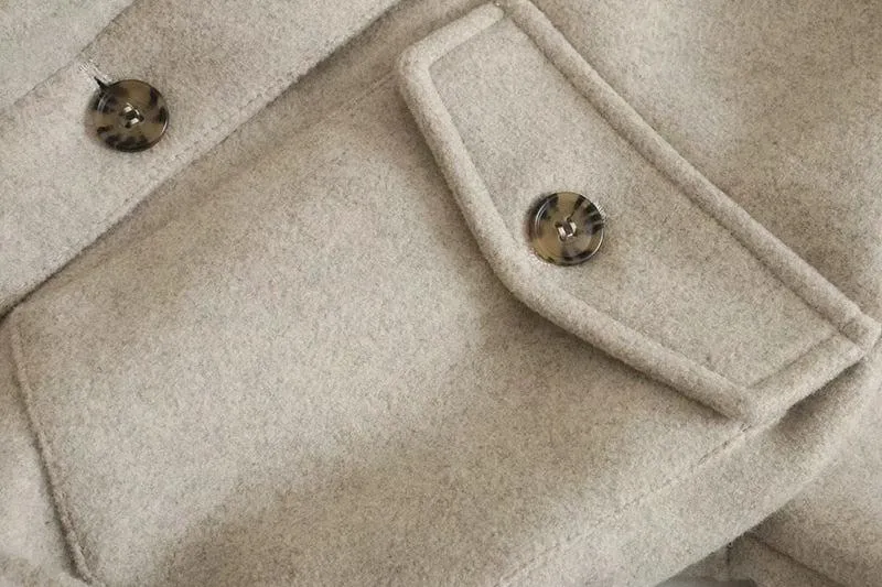 CHIC WOOL TRENCH COAT