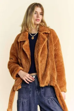 Davi & Dani Fuzzy Zip Up Jacket