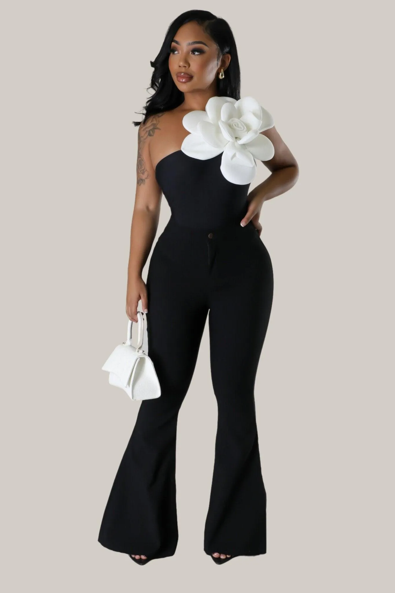 Fiora Flower Detail Bodysuit