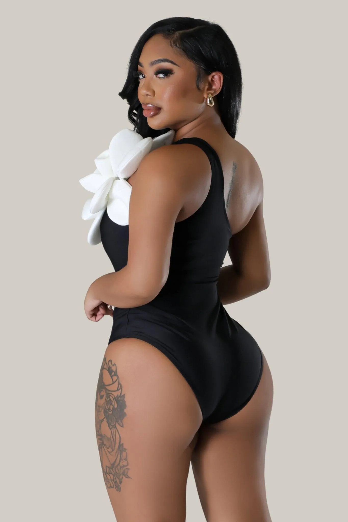 Fiora Flower Detail Bodysuit