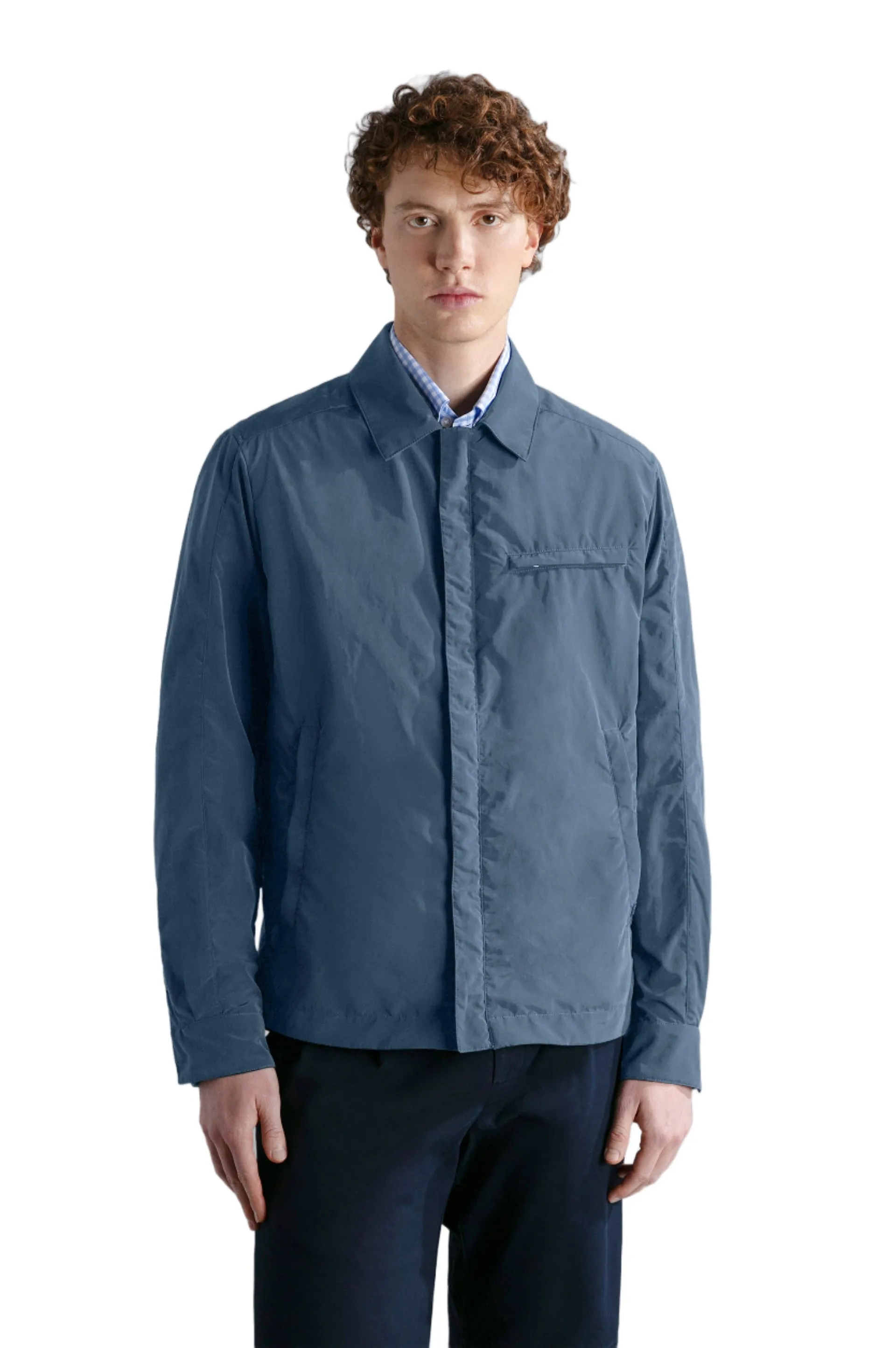 ID24294-Paul Shark Petrol Blue Shacket