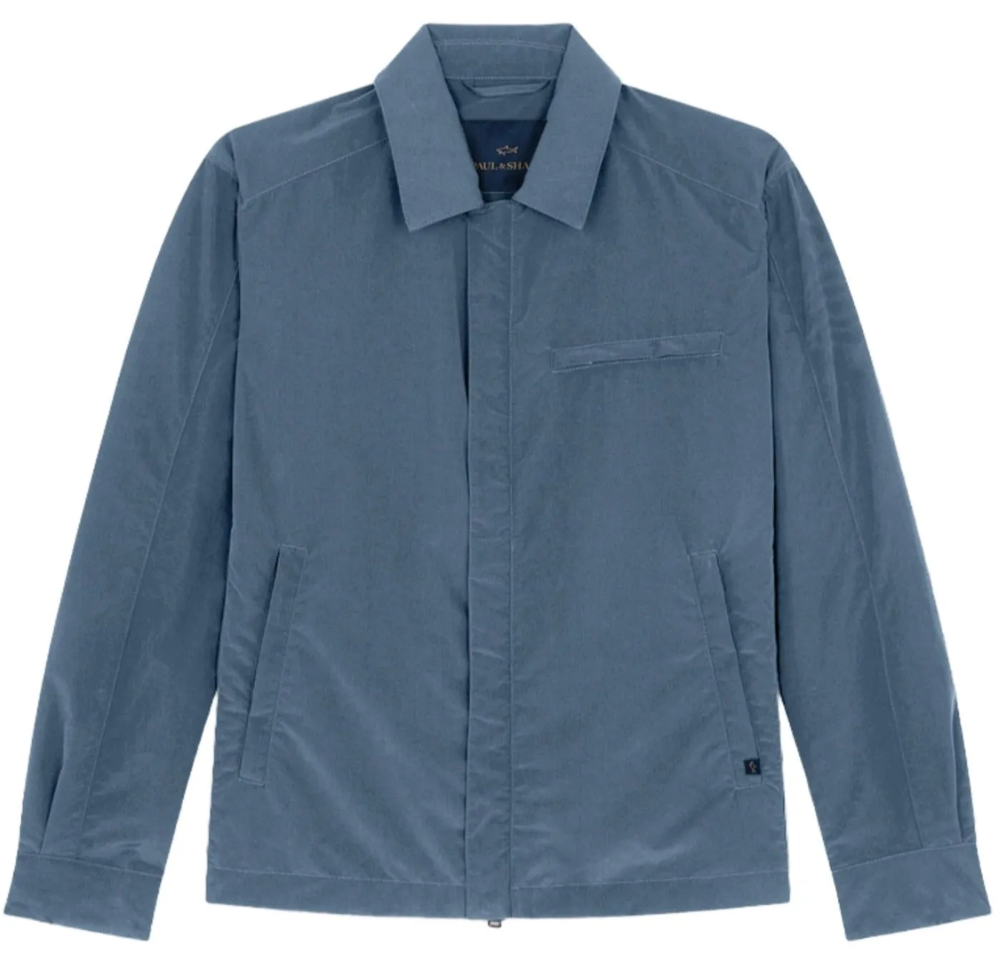ID24294-Paul Shark Petrol Blue Shacket