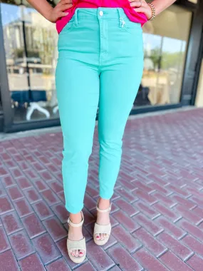 [Judy Blue] The Millie Slim Jeans-Aquamarine