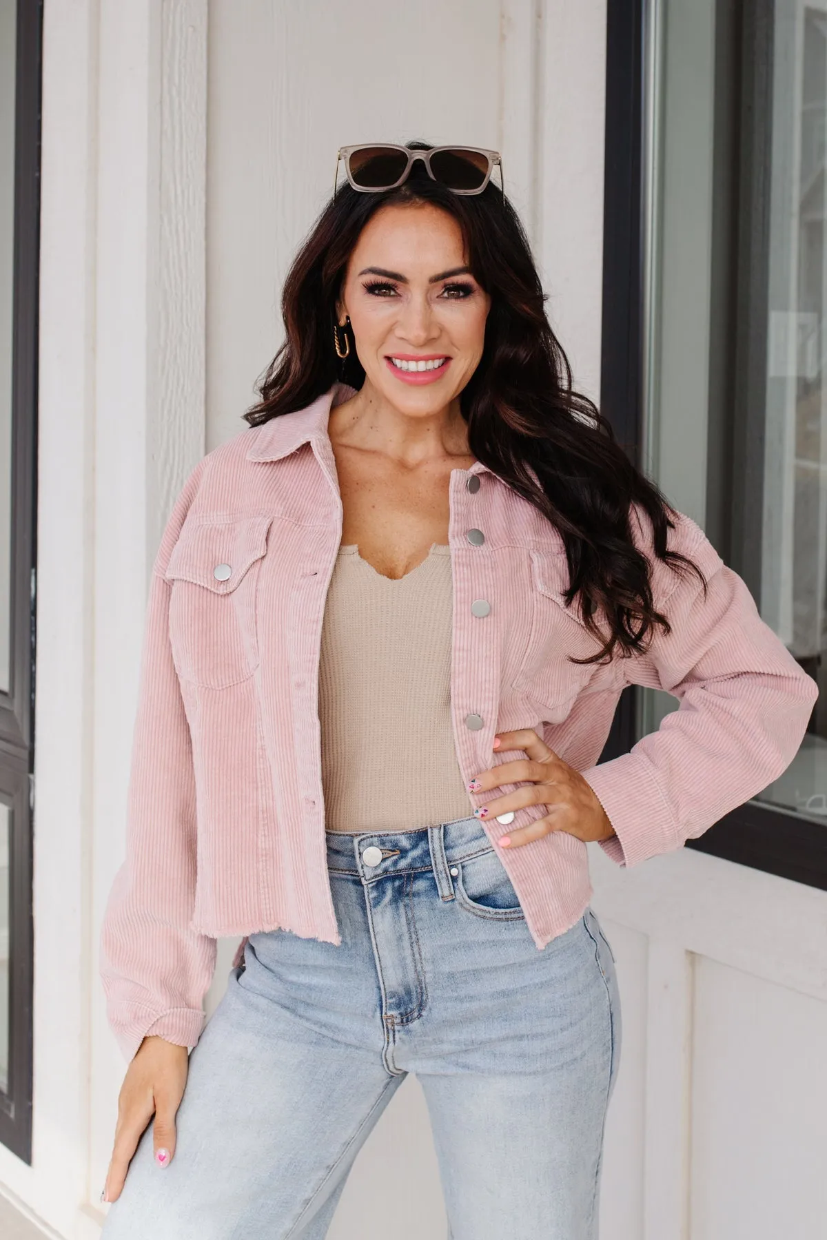 LAST ONE sz MEDIUM One To Remember Shacket Mauve