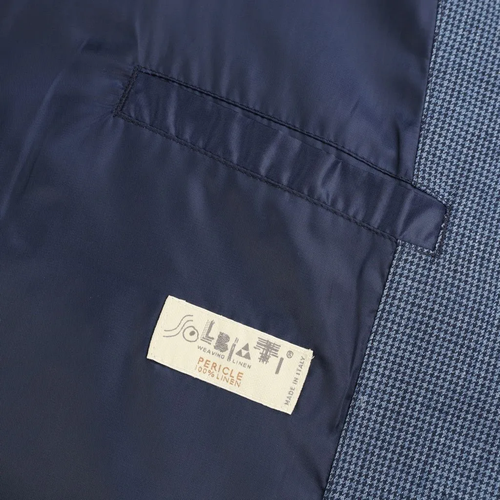 McKINNON & CO Houndstooth Bomber Jacket BLUE