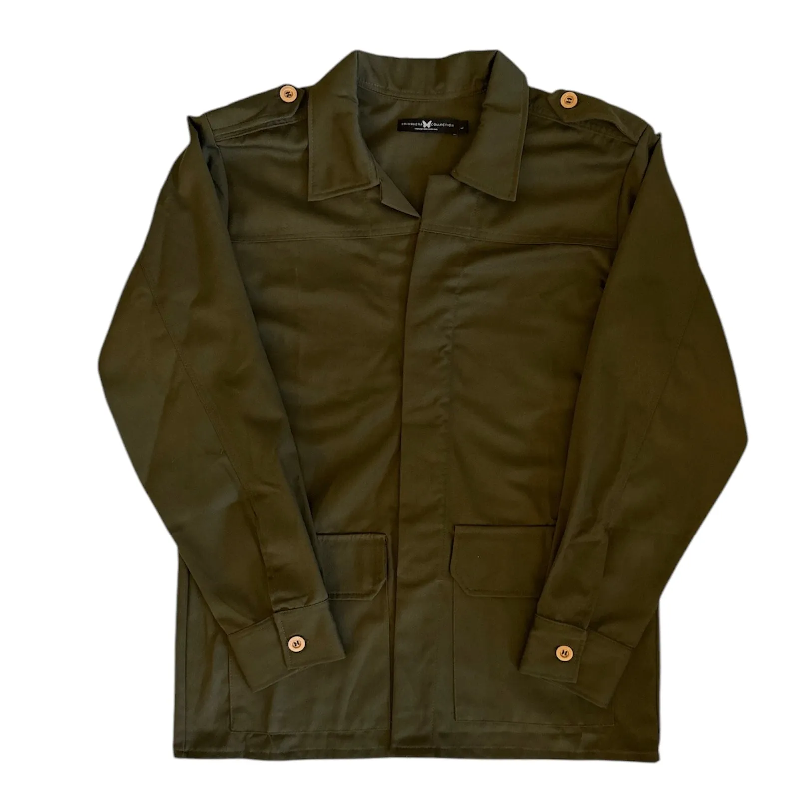 Military Jacket with Texas Sunset (Green)