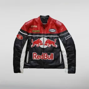 Red Bull Motorcycle Leather Jacket