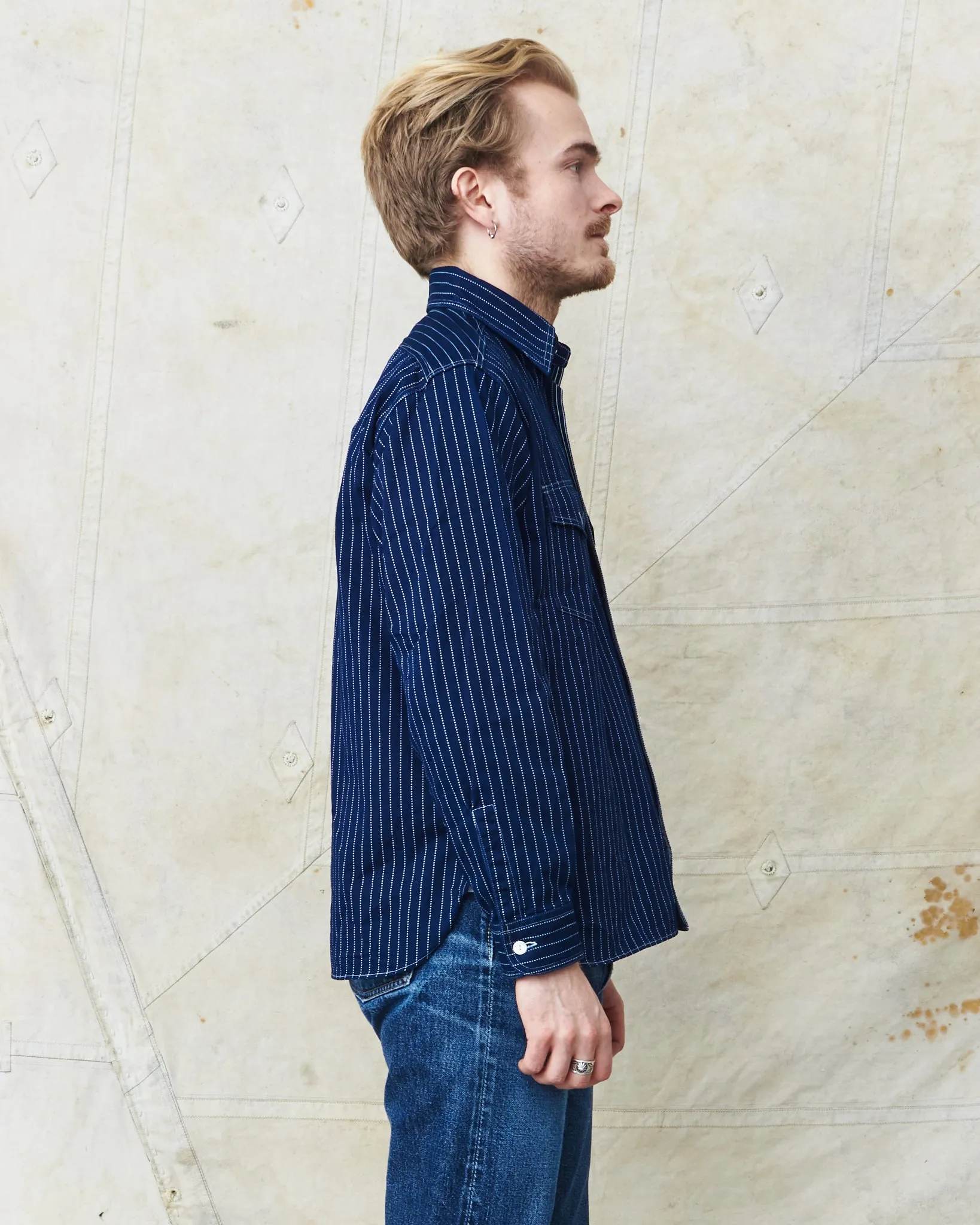 Sugar Cane & Co Fiction Romance 8,5 Oz Wabash Stripe Work Shirt