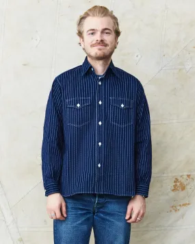 Sugar Cane & Co Fiction Romance 8,5 Oz Wabash Stripe Work Shirt