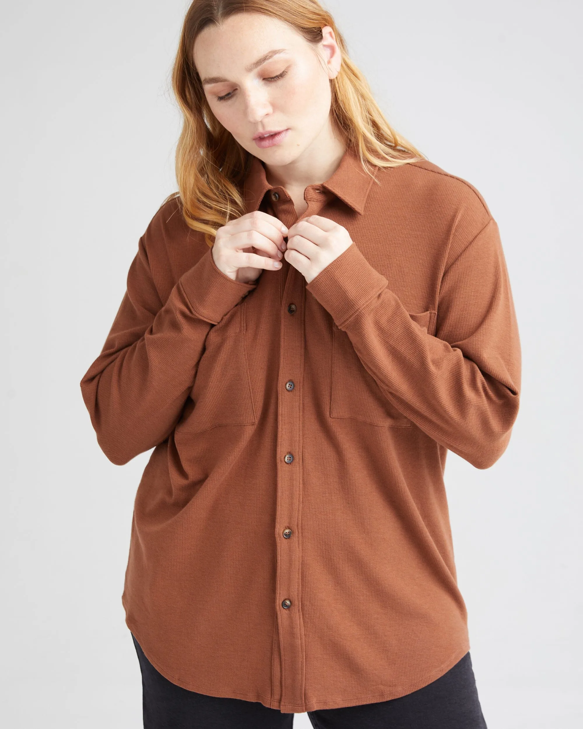 Women's Cozy Rib Shacket