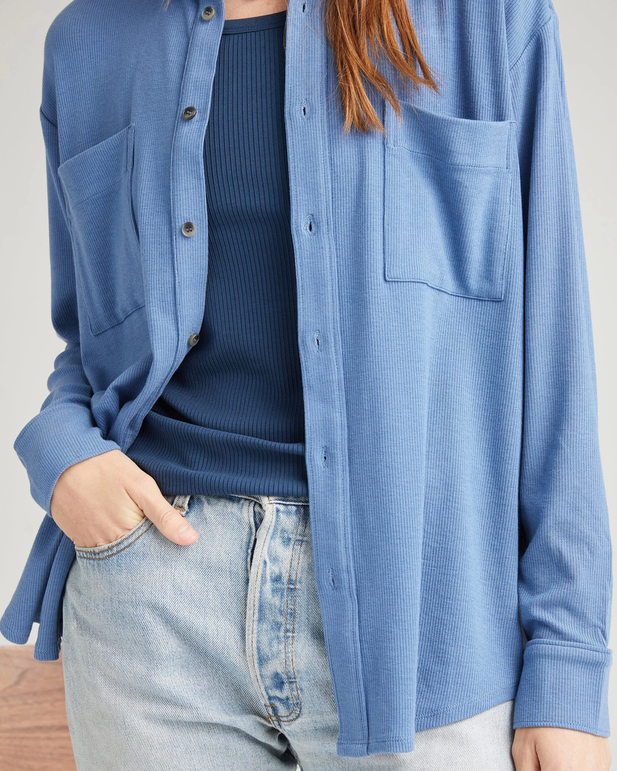 Women's Cozy Rib Shacket