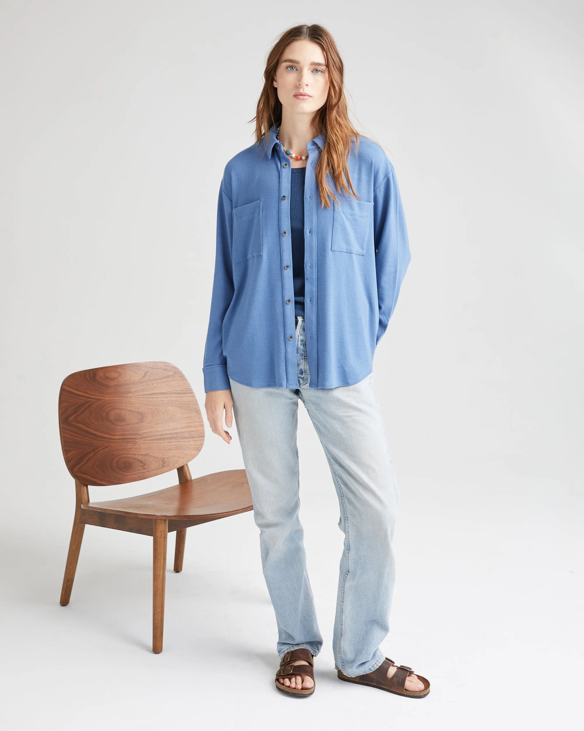 Women's Cozy Rib Shacket