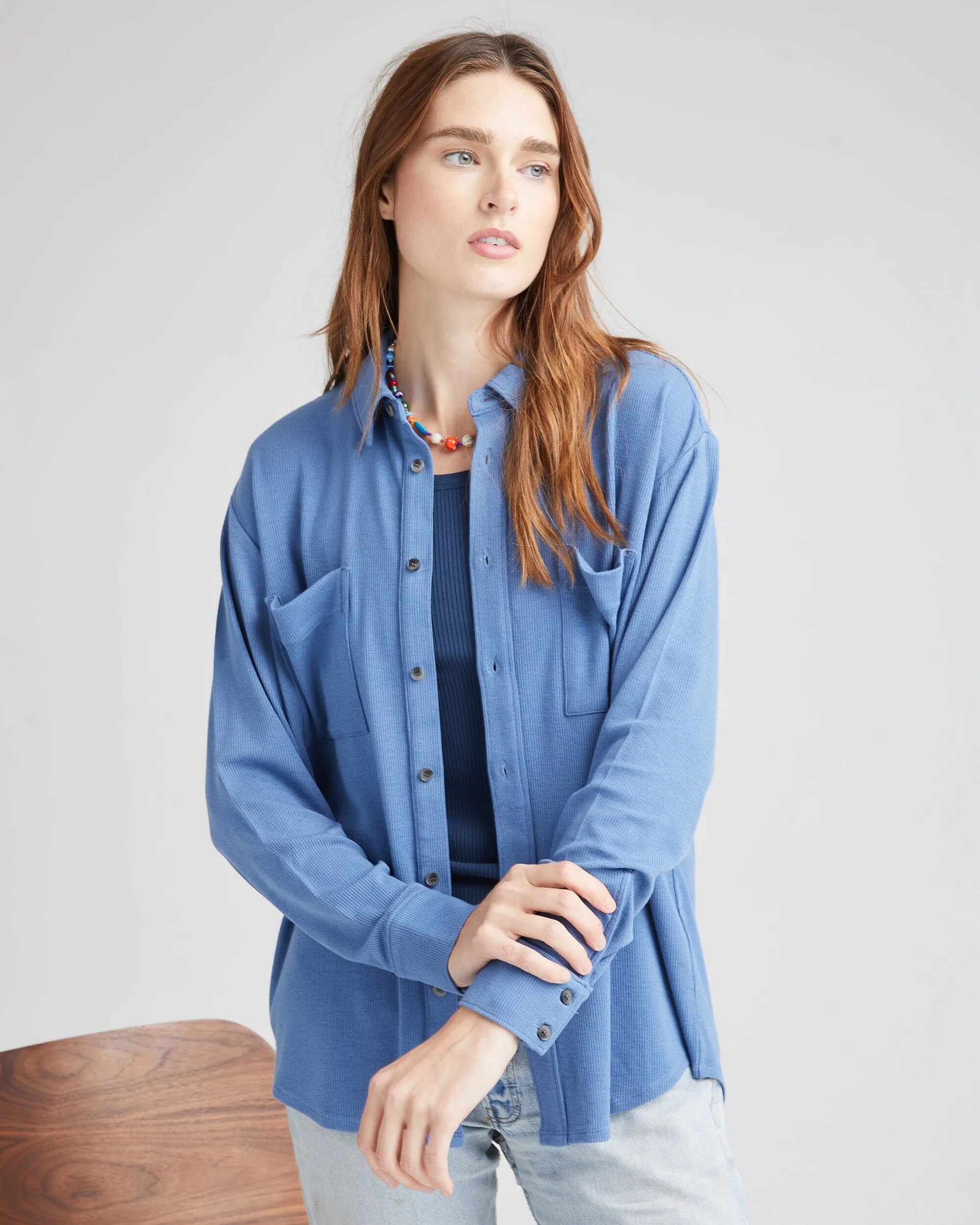 Women's Cozy Rib Shacket